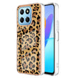 For Honor X8 5G / X6 4G Electroplating Marble Dual-side IMD Phone Case(Leopard Print) - Honor Cases by PMC TechLife | Online Shopping South Africa | PMC TechLife | Buy Now Pay Later Mobicred