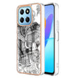 For Honor X8 5G / X6 4G Electroplating Marble Dual-side IMD Phone Case(Totem Elephant) - Honor Cases by PMC TechLife | Online Shopping South Africa | PMC TechLife | Buy Now Pay Later Mobicred