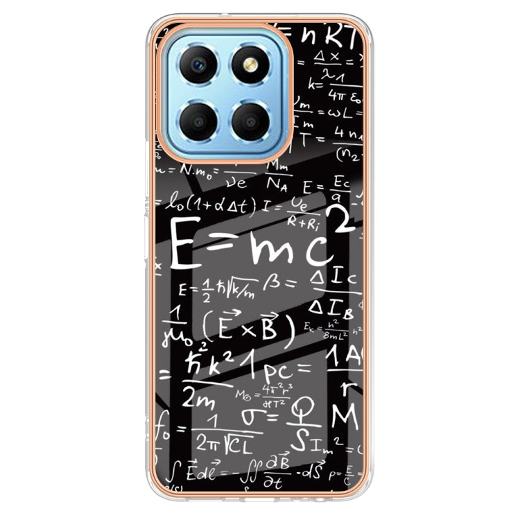 For Honor X8 5G / X6 4G Electroplating Marble Dual-side IMD Phone Case(Equation)