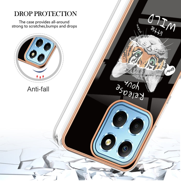 For Honor X8 5G / X6 4G Electroplating Marble Dual-side IMD Phone Case(Natural Growth)