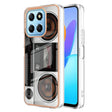 For Honor X8 5G / X6 4G Electroplating Marble Dual-side IMD Phone Case(Retro Radio) - Honor Cases by PMC TechLife | Online Shopping South Africa | PMC TechLife | Buy Now Pay Later Mobicred