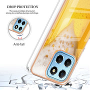 For Honor X8 5G / X6 4G Electroplating Marble Dual-side IMD Phone Case(Draft Beer)