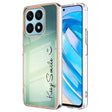 For Honor X8a Electroplating Marble Dual-side IMD Phone Case(Smile) - Honor Cases by PMC TechLife | Online Shopping South Africa | PMC TechLife | Buy Now Pay Later Mobicred