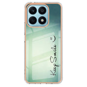 For Honor X8a Electroplating Marble Dual-side IMD Phone Case(Smile)