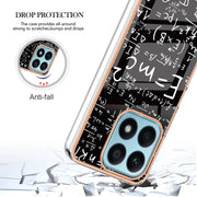 For Honor X8a Electroplating Marble Dual-side IMD Phone Case(Equation)
