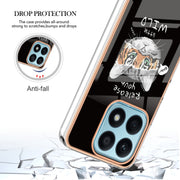 For Honor X8a Electroplating Marble Dual-side IMD Phone Case(Natural Growth)