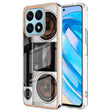 For Honor X8a Electroplating Marble Dual-side IMD Phone Case(Retro Radio) - Honor Cases by PMC TechLife | Online Shopping South Africa | PMC TechLife | Buy Now Pay Later Mobicred