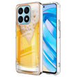 For Honor X8a Electroplating Marble Dual-side IMD Phone Case(Draft Beer) - Honor Cases by PMC TechLife | Online Shopping South Africa | PMC TechLife | Buy Now Pay Later Mobicred