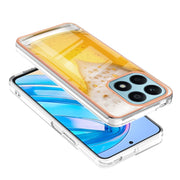 For Honor X8a Electroplating Marble Dual-side IMD Phone Case(Draft Beer)