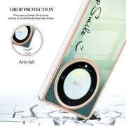 For Honor X9a / Magic5 Lite Electroplating Marble Dual-side IMD Phone Case(Smile)