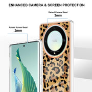 For Honor X9a / Magic5 Lite Electroplating Marble Dual-side IMD Phone Case(Leopard Print)