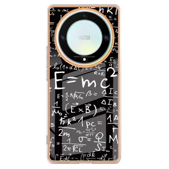 For Honor X9a / Magic5 Lite Electroplating Marble Dual-side IMD Phone Case(Equation)