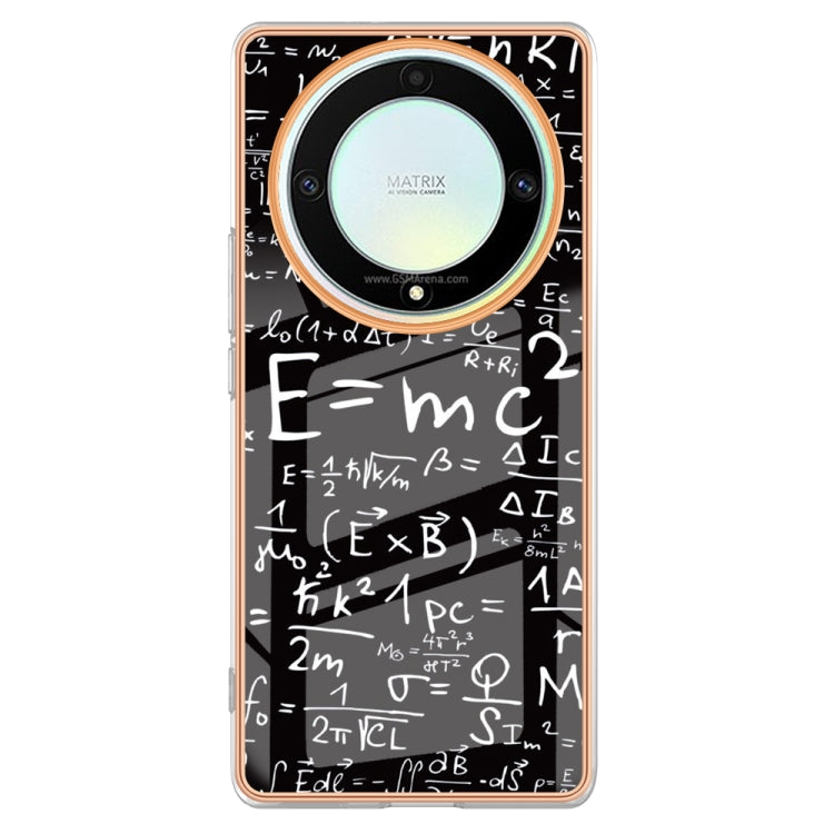 For Honor X9a / Magic5 Lite Electroplating Marble Dual-side IMD Phone Case(Equation)