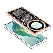 For Honor X9a / Magic5 Lite Electroplating Marble Dual-side IMD Phone Case(Equation)