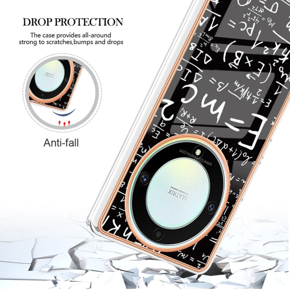 For Honor X9a / Magic5 Lite Electroplating Marble Dual-side IMD Phone Case(Equation)