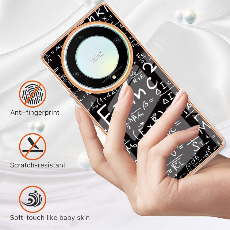 For Honor X9a / Magic5 Lite Electroplating Marble Dual-side IMD Phone Case(Equation)