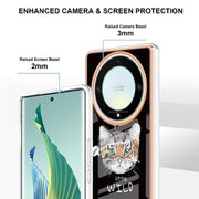 For Honor X9a / Magic5 Lite Electroplating Marble Dual-side IMD Phone Case(Natural Growth)