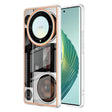 For Honor X9a / Magic5 Lite Electroplating Marble Dual-side IMD Phone Case(Retro Radio) - Honor Cases by PMC TechLife | Online Shopping South Africa | PMC TechLife | Buy Now Pay Later Mobicred