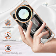 For Honor X9a / Magic5 Lite Electroplating Marble Dual-side IMD Phone Case(Retro Radio)