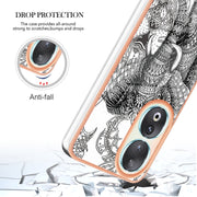 For Honor 90 5G Electroplating Marble Dual-side IMD Phone Case(Totem Elephant)