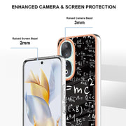 For Honor 90 5G Electroplating Marble Dual-side IMD Phone Case(Equation)