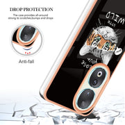 For Honor 90 5G Electroplating Marble Dual-side IMD Phone Case(Natural Growth)