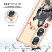For Honor 90 5G Electroplating Marble Dual-side IMD Phone Case(Lucky Dog)