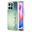 For Honor X6a Electroplating Marble Dual-side IMD Phone Case(Smile) - Honor Cases by PMC TechLife | Online Shopping South Africa | PMC TechLife | Buy Now Pay Later Mobicred