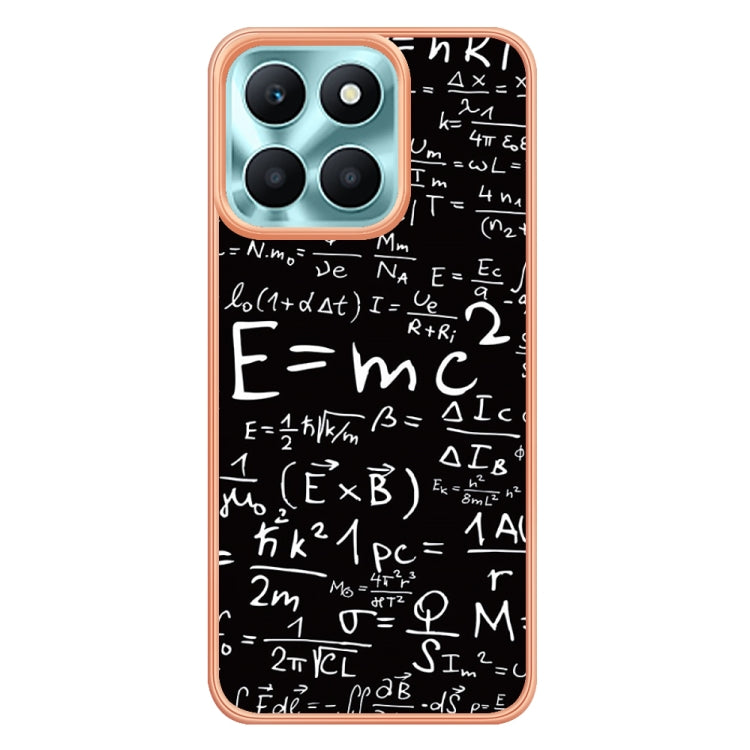 For Honor X6a Electroplating Marble Dual-side IMD Phone Case(Equation)