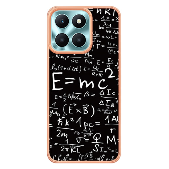 For Honor X6a Electroplating Marble Dual-side IMD Phone Case(Equation)