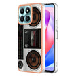 For Honor X6a Electroplating Marble Dual-side IMD Phone Case(Retro Radio) - Honor Cases by PMC TechLife | Online Shopping South Africa | PMC TechLife | Buy Now Pay Later Mobicred
