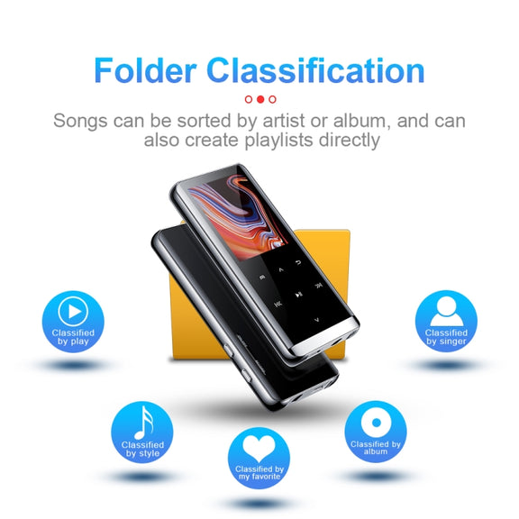 JNN M13 1.8 Inch LCD Screen Touch HiFi MP3 Player, Memory:32GB(With Bluetooth)