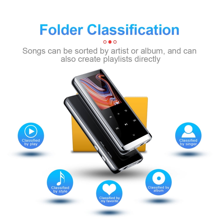 JNN M13 1.8 Inch LCD Screen Touch HiFi MP3 Player, Memory:4GB(Without Bluetooth)