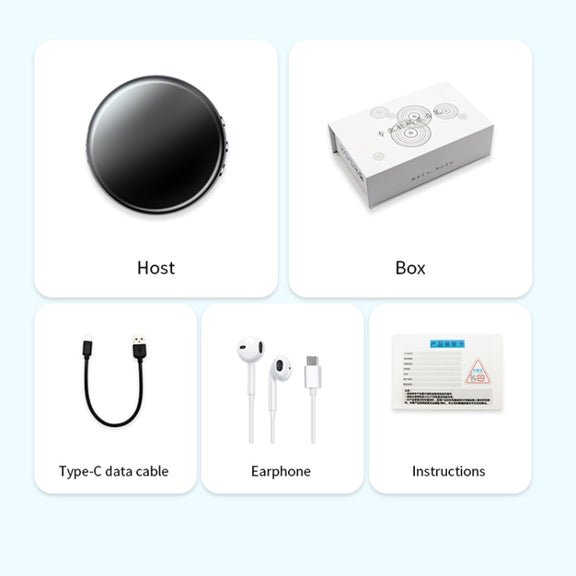 JNN M29 Portable Noise Reduction Smart Voice Control Magnetic Recorder, Memory:4GB