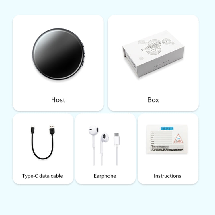 JNN M29 Portable Noise Reduction Smart Voice Control Magnetic Recorder, Memory:8GB
