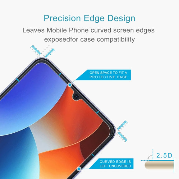 For Blackview COLOR 8 10pcs 0.26mm 9H 2.5D Tempered Glass Film