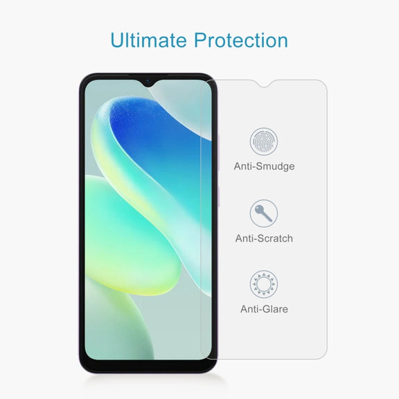 For Blackview Oscal Flat 1C 50pcs 0.26mm 9H 2.5D Tempered Glass Film
