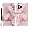 For iPhone 16 Pro 3D Colored Drawing Flip Leather Phone Case(Marble) - iPhone 16 Pro Cases by PMC TechLife | Online Shopping South Africa | PMC TechLife | Buy Now Pay Later Mobicred