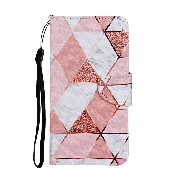 For iPhone 16 Pro 3D Colored Drawing Flip Leather Phone Case(Marble)