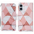 For iPhone 16 Plus 3D Colored Drawing Flip Leather Phone Case(Marble) - iPhone 16 Plus Cases by PMC TechLife | Online Shopping South Africa | PMC TechLife | Buy Now Pay Later Mobicred