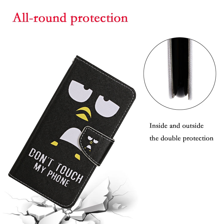 For iPhone 16 Plus 3D Colored Drawing Flip Leather Phone Case(Penguins)