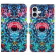 For iPhone 16 Plus 3D Colored Drawing Flip Leather Phone Case(Mandala) - iPhone 16 Plus Cases by PMC TechLife | Online Shopping South Africa | PMC TechLife | Buy Now Pay Later Mobicred