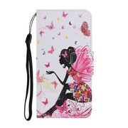 For iPhone 16 3D Colored Drawing Flip Leather Phone Case(Dance Girl)