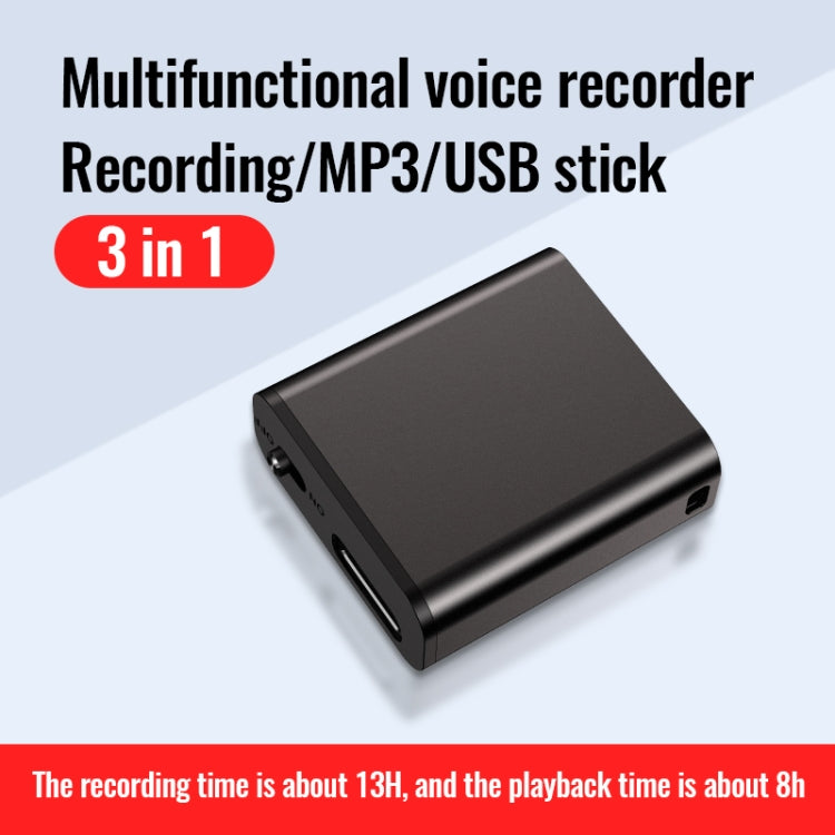 JNN Q8 Portable HD Noise Reduction Smart Voice Recorder, Memory:4GB