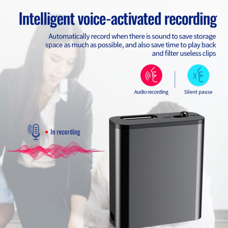 JNN Q8 Portable HD Noise Reduction Smart Voice Recorder, Memory:4GB