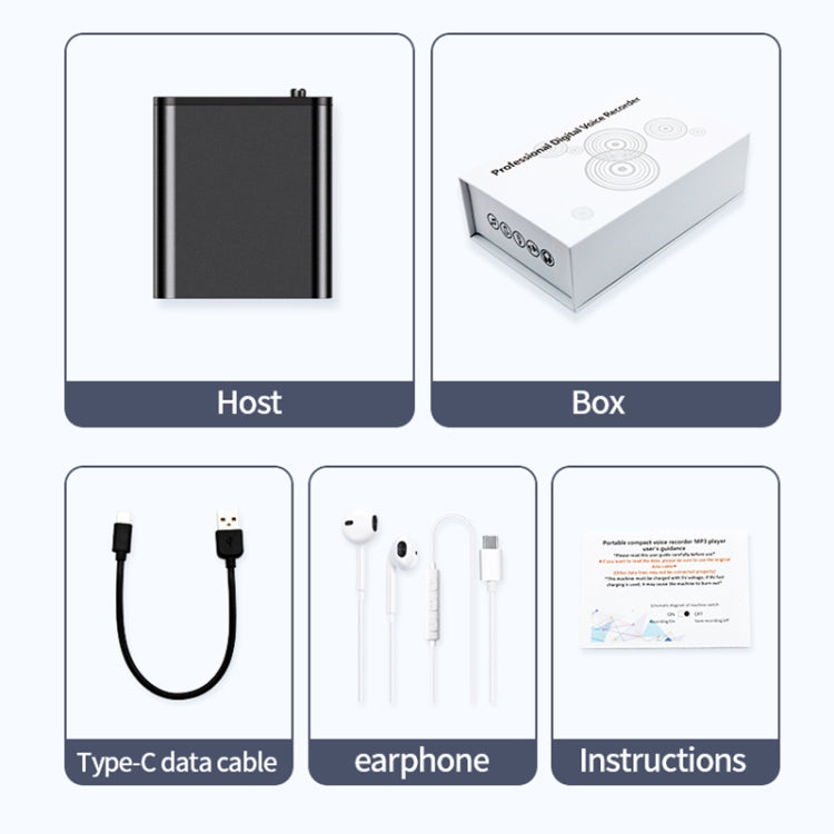 JNN Q8 Portable HD Noise Reduction Smart Voice Recorder, Memory:4GB
