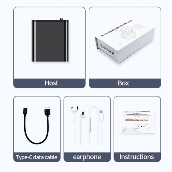 JNN Q8 Portable HD Noise Reduction Smart Voice Recorder, Memory:32GB