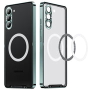 For Samsung Galaxy S25 5G MagSafe Magnetic Frosted Metal Phone Case(Green)