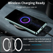 For Samsung Galaxy S25 5G MagSafe Magnetic Frosted Metal Phone Case(Green)