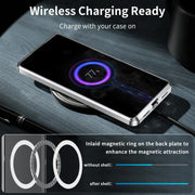 For Samsung Galaxy S25+ 5G MagSafe Magnetic Frosted Metal Phone Case(Silver)